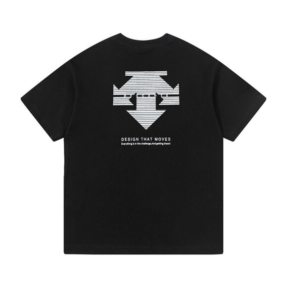 Descente Short-Sleeved T-Shirt With Letter Logo Print